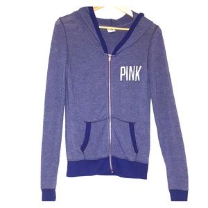 PINK by Victoria’s Secret Full Zip Jacket, Blue